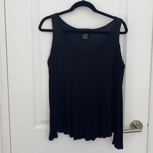 Black Cold Shoulder Top by AQUA